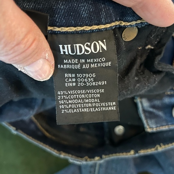 Hudson Dark Blue Wash Skinny Jeans Size 26 - Picture 8 of 11